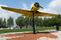 Harvard aircraft Memorial Garden at Dunnvile airport
