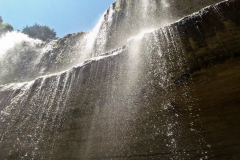 Looking up from the bottom of Webster's Falls