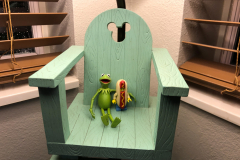 Kermit and Mr Hotdog Lego Guy  Hanging Out at Disney's Old Key W