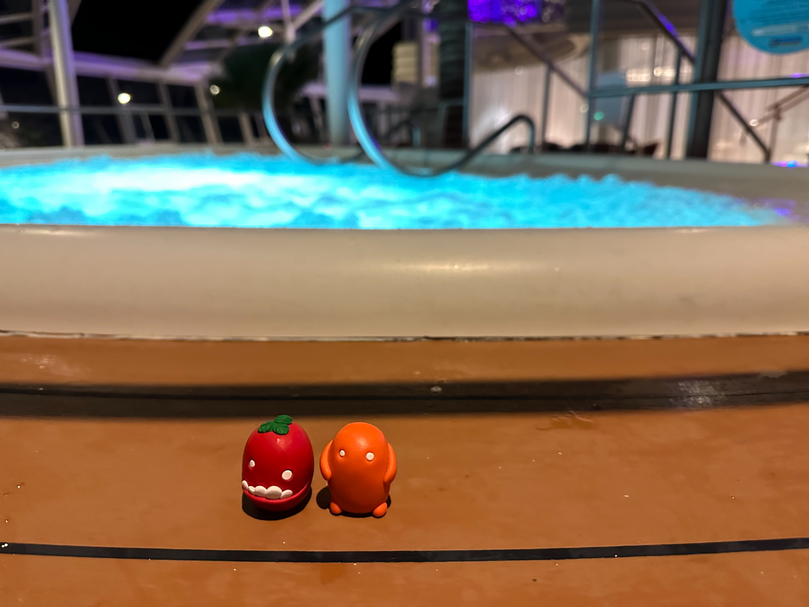 Dave and Kyle check out a Hot Tub on Royal Caribbean Oasis of th